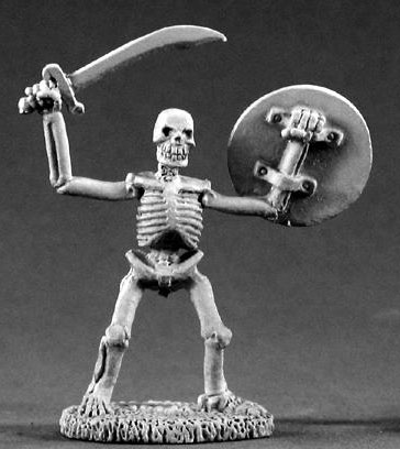 Spirit Games (Est. 1984) - Supplying role playing games (RPG), wargames rules, miniatures and scenery, new and traditional board and card games for the last 20 years sells [02213] Skeleton with Scimitar