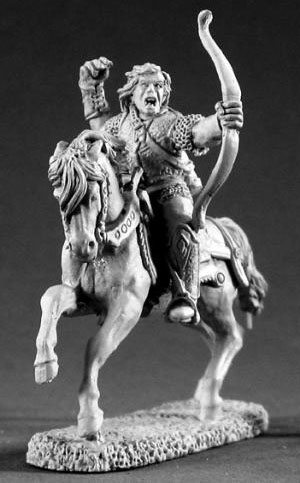 Spirit Games (Est. 1984) - Supplying role playing games (RPG), wargames rules, miniatures and scenery, new and traditional board and card games for the last 20 years sells [02273] Derek the Tall, Warrior on horse (49mm)