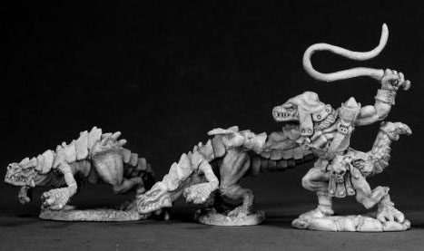 Spirit Games (Est. 1984) - Supplying role playing games (RPG), wargames rules, miniatures and scenery, new and traditional board and card games for the last 20 years sells [02331] Lizard Man with Pack
