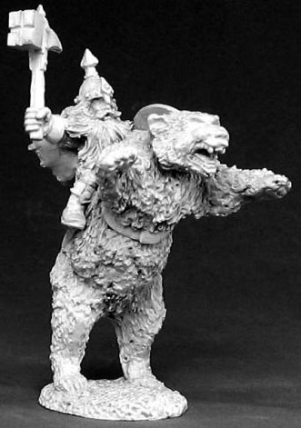 Spirit Games (Est. 1984) - Supplying role playing games (RPG), wargames rules, miniatures and scenery, new and traditional board and card games for the last 20 years sells [02385] Dwarven Bear Cavalry Commander