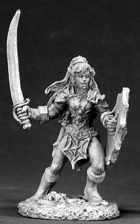 Spirit Games (Est. 1984) - Supplying role playing games (RPG), wargames rules, miniatures and scenery, new and traditional board and card games for the last 20 years sells [02574] Dirensiel Female Dark Elf Warrior