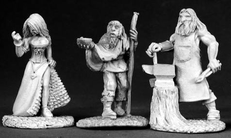 Spirit Games (Est. 1984) - Supplying role playing games (RPG), wargames rules, miniatures and scenery, new and traditional board and card games for the last 20 years sells [02584] Townsfolk II (beggar, strumpet, blacksmith)