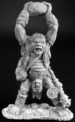Spirit Games (Est. 1984) - Supplying role playing games (RPG), wargames rules, miniatures and scenery, new and traditional board and card games for the last 20 years sells [02770] Lunkh Bullhoof, Hill Giant w/Rock