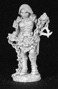 Spirit Games (Est. 1984) - Supplying role playing games (RPG), wargames rules, miniatures and scenery, new and traditional board and card games for the last 20 years sells [02823] Rasia, Female Warrior w/Spiked Chain