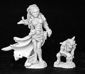 Spirit Games (Est. 1984) - Supplying role playing games (RPG), wargames rules, miniatures and scenery, new and traditional board and card games for the last 20 years sells [02826] Terezinya, Necromancer and Familiar (2)