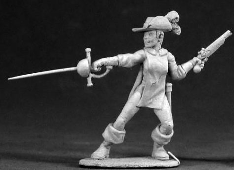 Spirit Games (Est. 1984) - Supplying role playing games (RPG), wargames rules, miniatures and scenery, new and traditional board and card games for the last 20 years sells [03012] Olivia, Female Musketeer