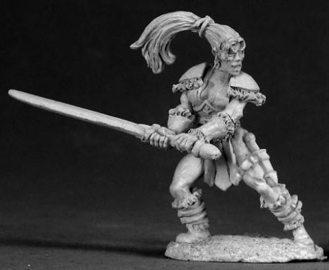Spirit Games (Est. 1984) - Supplying role playing games (RPG), wargames rules, miniatures and scenery, new and traditional board and card games for the last 20 years sells [03019] Lathula, Female Barbarian