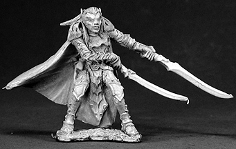 Spirit Games (Est. 1984) - Supplying role playing games (RPG), wargames rules, miniatures and scenery, new and traditional board and card games for the last 20 years sells [03318] Dellenin, Dark Elf Swordmaster