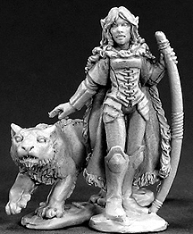 Spirit Games (Est. 1984) - Supplying role playing games (RPG), wargames rules, miniatures and scenery, new and traditional board and card games for the last 20 years sells [03401] Aeris, Female Elf Ranger and Panther