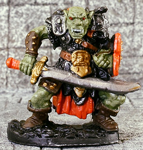 Spirit Games (Est. 1984) - Supplying role playing games (RPG), wargames rules, miniatures and scenery, new and traditional board and card games for the last 20 years sells [20010] Orc Warrior with Scimitar