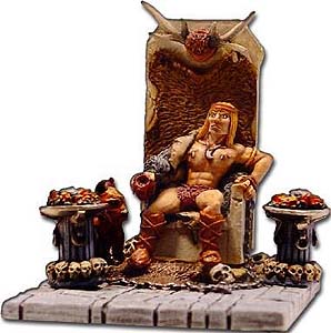 Spirit Games (Est. 1984) - Supplying role playing games (RPG), wargames rules, miniatures and scenery, new and traditional board and card games for the last 20 years sells [FA058] Barbarian King on Throne (with war dog) (1 + accessories)