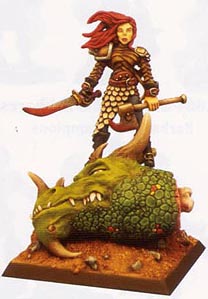 Spirit Games (Est. 1984) - Supplying role playing games (RPG), wargames rules, miniatures and scenery, new and traditional board and card games for the last 20 years sells [FA123] Female Dragonslayer (1)