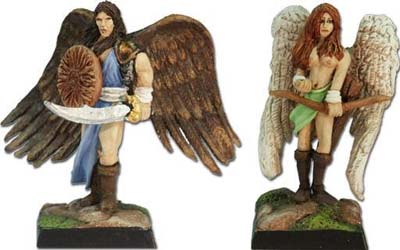 Spirit Games (Est. 1984) - Supplying role playing games (RPG), wargames rules, miniatures and scenery, new and traditional board and card games for the last 20 years sells [FM031] Birdman and Birdwoman (3)