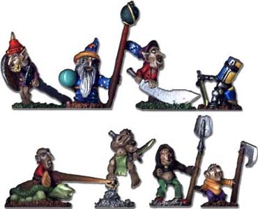 Spirit Games (Est. 1984) - Supplying role playing games (RPG), wargames rules, miniatures and scenery, new and traditional board and card games for the last 20 years sells [FM080] Gnomes Tribe (8)