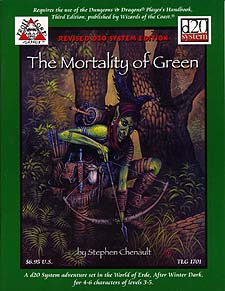Spirit Games (Est. 1984) - Supplying role playing games (RPG), wargames rules, miniatures and scenery, new and traditional board and card games for the last 20 years sells The Mortality of Green