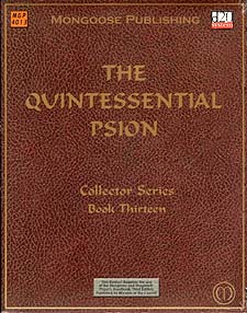 Spirit Games (Est. 1984) - Supplying role playing games (RPG), wargames rules, miniatures and scenery, new and traditional board and card games for the last 20 years sells The Quintessential Psion