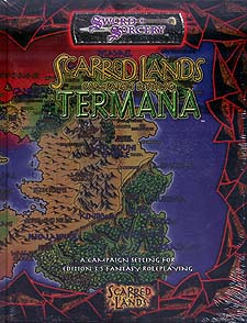 Spirit Games (Est. 1984) - Supplying role playing games (RPG), wargames rules, miniatures and scenery, new and traditional board and card games for the last 20 years sells Scarred Lands Campaign Setting: Termana