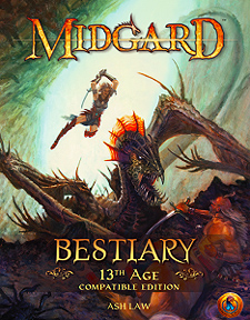 Spirit Games (Est. 1984) - Supplying role playing games (RPG), wargames rules, miniatures and scenery, new and traditional board and card games for the last 20 years sells Midgard Bestiary: 13th Age Compatible Edition