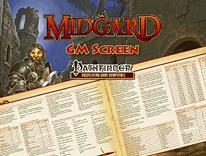 Spirit Games (Est. 1984) - Supplying role playing games (RPG), wargames rules, miniatures and scenery, new and traditional board and card games for the last 20 years sells Midgard GM Screen Pathfinder