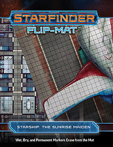 Spirit Games (Est. 1984) - Supplying role playing games (RPG), wargames rules, miniatures and scenery, new and traditional board and card games for the last 20 years sells Starfinder Flip-Mat: Starship - The Sunrise Maiden
