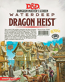 Spirit Games (Est. 1984) - Supplying role playing games (RPG), wargames rules, miniatures and scenery, new and traditional board and card games for the last 20 years sells DM Screen Waterdeep Dragon Heist