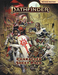 Spirit Games (Est. 1984) - Supplying role playing games (RPG), wargames rules, miniatures and scenery, new and traditional board and card games for the last 20 years sells Pathfinder RPG 2nd Edition: Character Sheet Pack